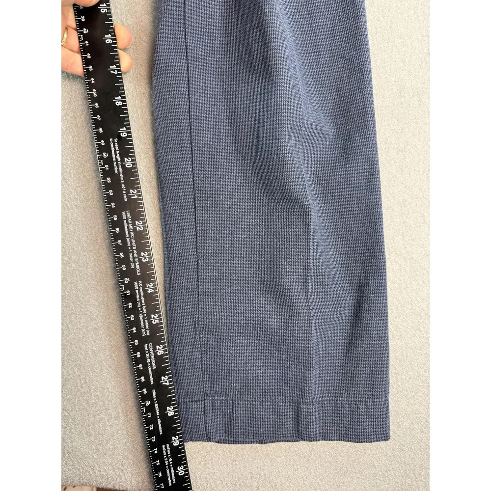 Brooks Brothers Red Fleece Pants Mens 34x32 Blue Slim Fit Check Chino Casual